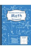 Graph Paper Math Squared Notebook