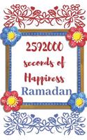 259200 Seconds of Happiness, Ramadan: Daily Planner for the Holy Month of Ramadan With Prayer and Quran Reading Tracker List and More.