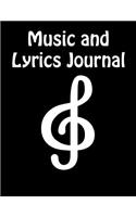 Music And Lyrics Journal: G-Clef Sheet Music and Lyric Journal For Composers, Songwriters, and Musicians