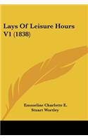Lays Of Leisure Hours V1 (1838)