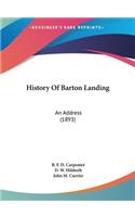 History Of Barton Landing