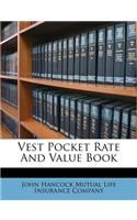 Vest Pocket Rate and Value Book