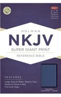 NKJV Super Giant Print Reference Bible, Cobalt Blue