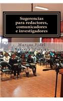 Sugerencias para redactores, comunicadores e investigadores