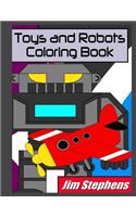 Toys and Robots Coloring Book