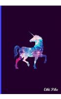 Ethi Pike - Unicorn Notebook / Extended Lines / Soft Matte Cover
