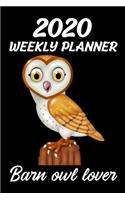 2020 Weekly Planner Barn owl Lover