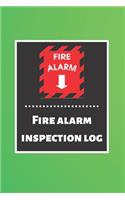 Fire alarm inspection log