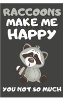 Raccoons Make Me Happy You Not So Much