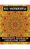 100 Wonderful Different Mandalas Coloring Book
