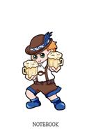 Notebook: Bavarian Oktoberfest Boy