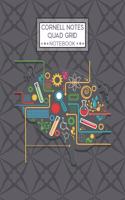 Cornell Notes Quad Grid Notebook: Cornell Quadrille Notebook Paper Index and Numbered Page Interior: Science