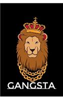 Gangsta: Funny Lion Gifts for Rap and Hip Hop Lovers (Lion Journal)