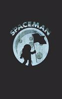 Spaceman: 6x9 Spaceman - lined - ruled paper - notebook - notes