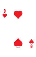 9 Of Hearts: Poker Card Notebook With Lined College Ruled Paper For Work, Home Or School. Cool 7.5 x 9.25 Notepad Journal For Taking Notes, Diaries Or Journaling