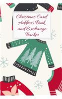 Christmas Card Address Book and Exchange Tracker: Track 6 Years Worth of Holiday Card Exchanges to Keep Your End of Year Correspondence Organized Christmas Sweaters