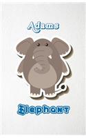 Adams Elephant A5 Lined Notebook 110 Pages