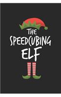 Funny Speedcubing Elf Christmas Notebook Gift