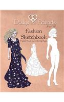 Dollys and Friends Fashion Sketchbook: Figure Poses and Coloring Pages
