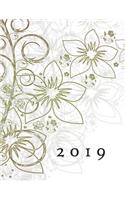 Combined Planner and Notebook 2019: Diary with Extra Pages for Notes