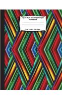 Quad Rule 5x5 Graph Paper Notebook. 7.44" x 9.69". 120 Pages: Shiny Rainbow Geometric Dimensions Pattern Cover. Square Grid Paper, Graph Ruled Notebook. Math and Science Notebook for teens and adults. 5x5 grid 