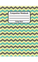 Composition Notebook: School Notebook College Ruled Lined V22