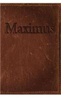 Maximus: Simulated Leather Writing Journal