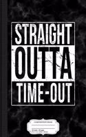 Kids Distressed Straight Outta Time-Out Funny Composition Notebook
