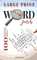 LARGE PRINT Word Search With Solutions and Tips
