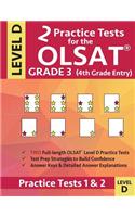 2 Practice Tests for the OLSAT Grade 3 (4th Grade Entry) Level D