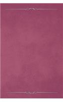 Dusty Rose 101 - Blank Notebook with Bars & Scrolls Borders: Soft Cover, 6 x 9 Journal, 101 Pages