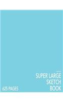 Clear Aqua Super Large Sketchbook