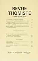 Revue Thomiste - 2/1994: (Revue Thomiste)