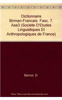 Dictionnaire Birman-Francais. Fasc. 7