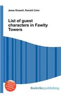 List of Guest Characters in Fawlty Towers: (English)