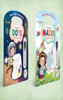 Write, Wipe & take Along Fun With Dots & Play with Mazes With Pen |Combo of 2 |Pen & Path Adventures Bundle