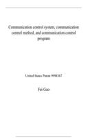 Communication control system, communication control method, and communication control program: United States Patent 9998367