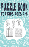 Puzzle Book for Kids Ages 4-8