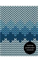 Knitting Graph Paper Notebook: 4:5 Ratio 150 Pages Knitting Design Graph Paper Knitters Graph Paper Journal Four Stitches=Five Rows Record and Create your project(1 Knitting Notebook)
