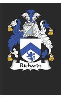 Richards: Richards Coat of Arms and Family Crest Notebook Journal (6 x 9 - 100 pages)