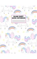 Blank Sheet Music Notebook