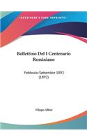 Bollettino del I Centenario Rossiniano