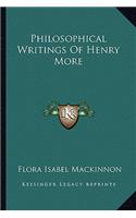 Philosophical Writings Of Henry More