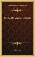 Poems On Various Subjects