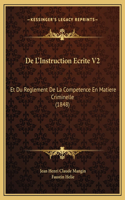 De L'Instruction Ecrite V2