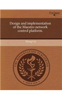 Design and Implementation of the Maestro Network Control Platform: (English)