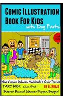 Comic Illustration Book for Kids with Dog Farts
