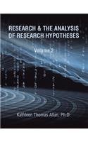 Research & the Analysis of Research Hypotheses