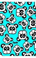Panda Notebook: Cute Kawaii 6"x9" Lined Panda Notebook(2 Pretty Panda Pattern)