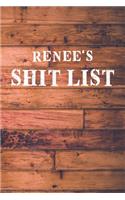 Renee's Shit List: Dot Bullet Wood Notebook/Journal